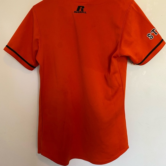 Russell Athletic Team Issue orange Cowboys jersey - Picture 6 of 6